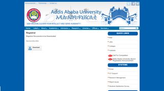 
                            3. Registrar | Addis Ababa University - Portal Aau Edu Et