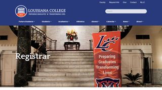 
                            5. Registrar | Louisiana College - Louisiana College Portal