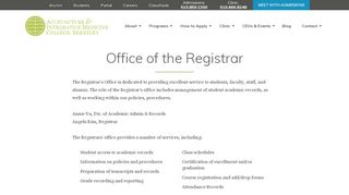 
                            3. Registrars Office | AIMC - AIMC Berkeley - Aimc Student Portal