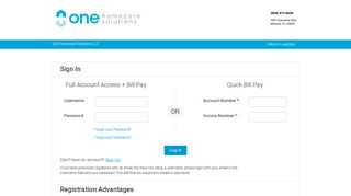 
                            2. Registration Advantages - Payment Portal - Login - One Homecare Solutions Portal Login