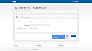 
                            6. Registration - Bell Business Self serve - Bell Mobility Self Serve Portal