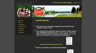 
                            2. Registration - Camp Currie - Camp Currie Sign Up