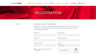 
                            5. Registration - ContentFirst - Giftimprint Login
