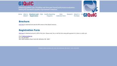 Registration Form - GI Quality Improvement Consortium