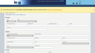 
                            2. Registration Form - IAQG OASIS - Oasis Sae Portal