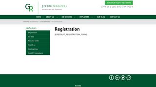 
                            4. Registration | Greene Resources - Erecruit Greene Resources Login