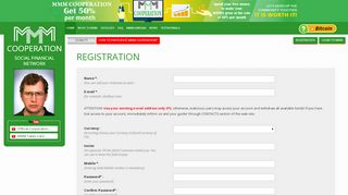 
                            3. Registration - MMM Cooperation - Official Website - M Mmm Nigeria Portal