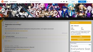 
                            3. Registration not working ? : elsword - Reddit - Elsword Online Sign Up