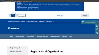 
                            1. Registration of Organisations | Erasmus+ - Erasmus Participant Portal Portal
