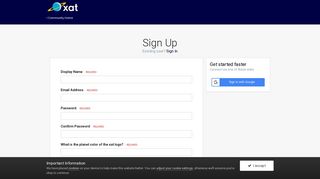 Registration - xat Forum - Xat Com Portal