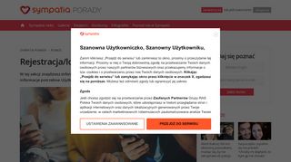 
Rejestracja/logowanie w Sympatia.pl - Sympatia Porady - Onet
