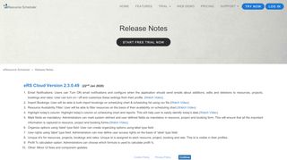 
                            8. Release Notes - eResource Scheduler - Eresourceplanner Login