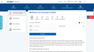 
                            3. Reliance Gsm Postpaid Bill Payment - Oxigen Wallet - Reliance Mobile Bill Payment Online Portal