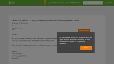 
                            5. Reliance HR Services ( RHRS) — Salary of Reliance HR ...