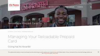 Reloadable Prepaid Card - CSL Plasma