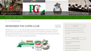 
                            5. Remember the Cuppa Club - Just PG Tips - Pg Tips Cuppa Club Portal
