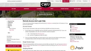 
                            9. Remote Access And Login Help | University Libraries - Mycwu Portal