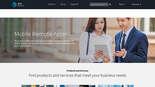 
                            5. Remote Access - Mobile Network & Services at AT&T Business. - Access My Lan Portal