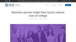 
                            7. Remote Learner helps Paul Quinn reduce cost of college | Remote ... - Pqc Student Portal