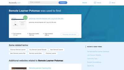 
                            7. Remote Learner Potomac at top.accessify.com