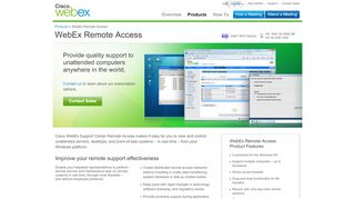 
                            4. Remote PC Access, Remote Support: WebEx Remote Access - Webex Remote Access Portal