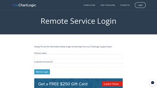 
Remote Service Login | ChartLogic Help Center  
