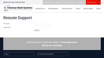 Remote Support - American Bank Systems