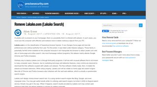 
                            6. Remove Lakako.com (Lakako Search) - PreciseSecurity.com - Lakako Sign Up