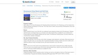 
                            6. Renaissance Vinoy Resort and Golf Club - Hotel WiFi Test - Vinoy Club Portal