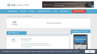 
                            7. Renesan Software EHR Vendor Profile - EHR in Practice - Renesan Dialysis Manager Login