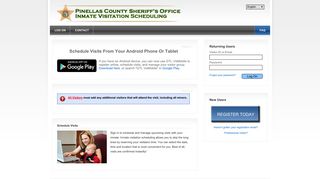 
                            2. Renovo | Visitor Web 6.2 - Pinellas County Jail Visitation Portal
