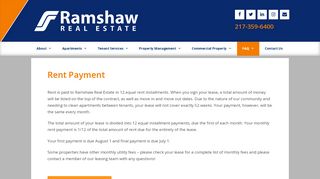 
                            2. Rent Payment - Ramshaw Real Estate - Ramshaw Real Estate Portal