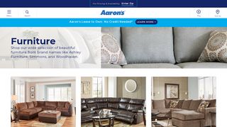 Rent to Own Furniture & Furniture Rental | Aaron's - Aarons Com Portal