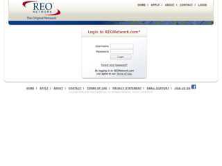 REO Network : Login to REO Network