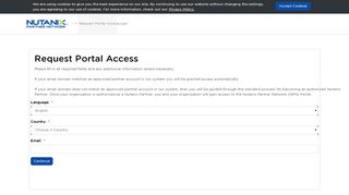 
                            9. Request Portal Access - Nutanix Partner Portal - Nutanix Partner Portal