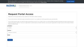 
Request Portal Access - Nutanix Partner Portal  
