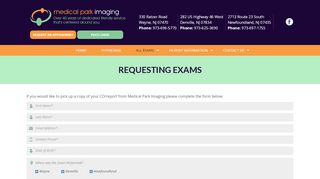 
                            5. Requesting Exams | Medical Park Imaging - Medical Park Imaging Portal