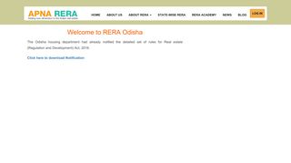 
                            5. RERA Odisha Information and RERA Odisha Gazzate | States :: Apna ... - Www Orera In Portal