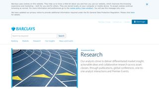 
                            2. Research | Barclays Investment Bank - Barclays Client Portal