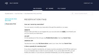 
                            2. Reservation FAQ – Flywheel Sports - Flywheel Sign Up Time