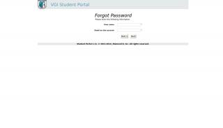 
                            2. Reset Password - Vgi Student Portal
