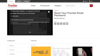 
                            7. Reset Your Frontier Email Password - Internet - Frontier ... - Frontier Mail Portal Forgot Password