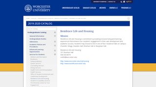 
                            3. Residence Life and Housing | Worcester State University - Wsu Housing Portal