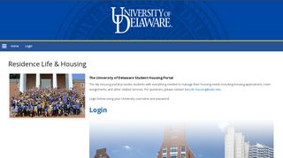
                            4. Residence Life & Housing - Ud Housing Portal