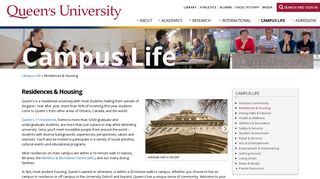 
                            3. Residences & Housing | Queen's University - Queen's University Housing Portal