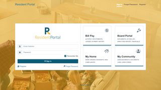 
                            2. Resident Portal: Log in - Action Property Management Portal