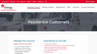
Residential Customers | Entergy Mississippi | We Power Life  
