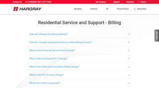 
                            3. Residential Service and Support - Billing | Hargray - Hargray Bill Pay Login