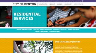 
                            5. Residential Services | City of Denton - City Of Denton Utilities Portal