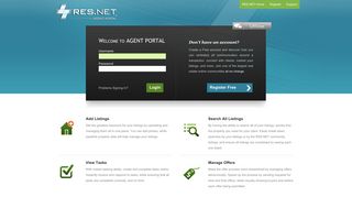 RES.NET  Agent Portal for Real Estate Agents  Login